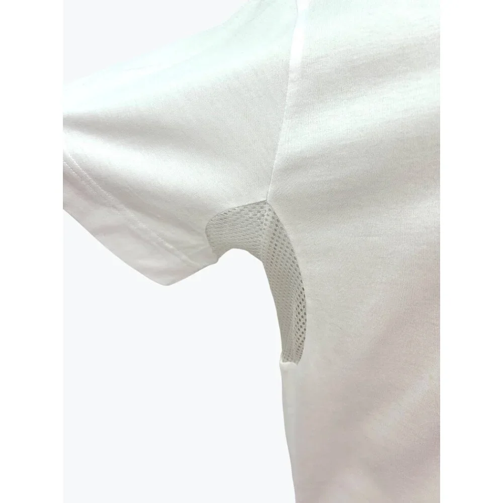 Givenchy Mens White Cotton Short Sleeve T-Shirt Mesh Underarm Detail Size Large - Picture 4 of 16
